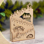 Nativity Wooden Light
