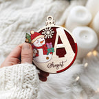 Personalized Snowman Christmas Ornament