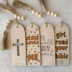 Wooden Cross Bookmark – Handcrafted Christian Gift of Faith and Inspiration