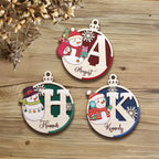 Personalized Snowman Christmas Ornament