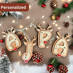 Personalized Reindeer Letter Ornaments